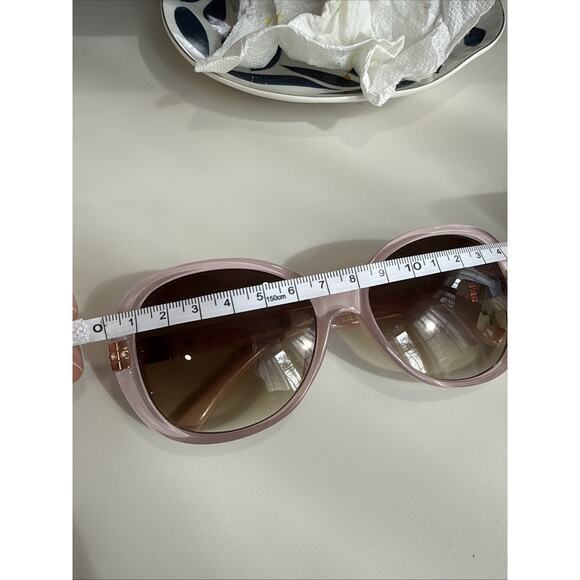 Vintage Kenneth Jay Lane KJL-41238 Blush Retro Sunglasses Jackie O Pink Bling main image 5